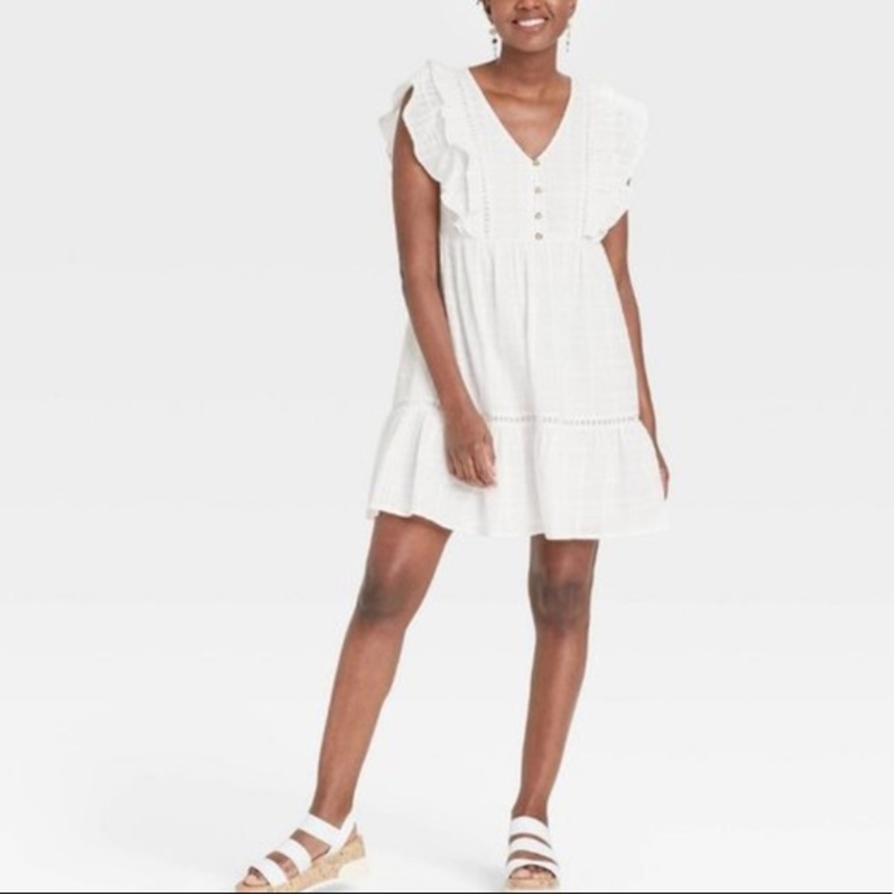 Knox Rose Women's Flutter Short Sleeve Dress‎